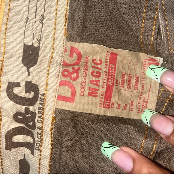 D&G flare pants green Y2K